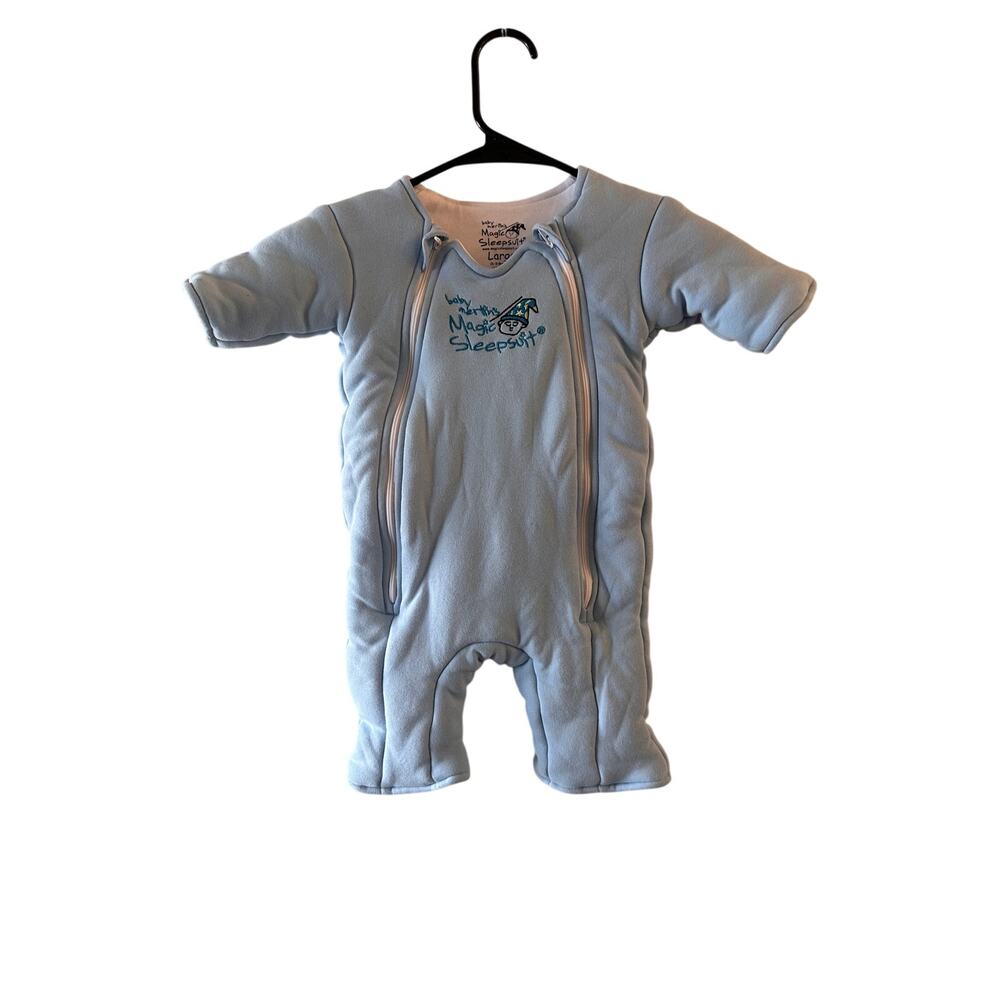 HALO Baby Merlin's Magic Sleepsuit Blue 3/4 Sleeve Blanket Boy Sz L (6–9 Months)